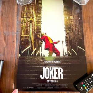Joker Joaquin Phoenix Stairs Scene IMAX Movie Poster 11 1/2” x 17” HTF & NEW!